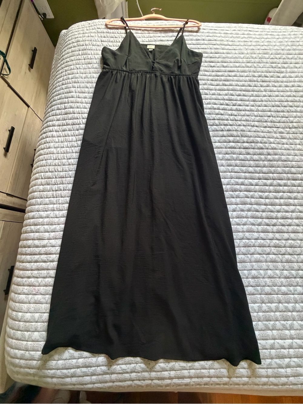 a new day Black Spaghetti-Strap Maxi Dress